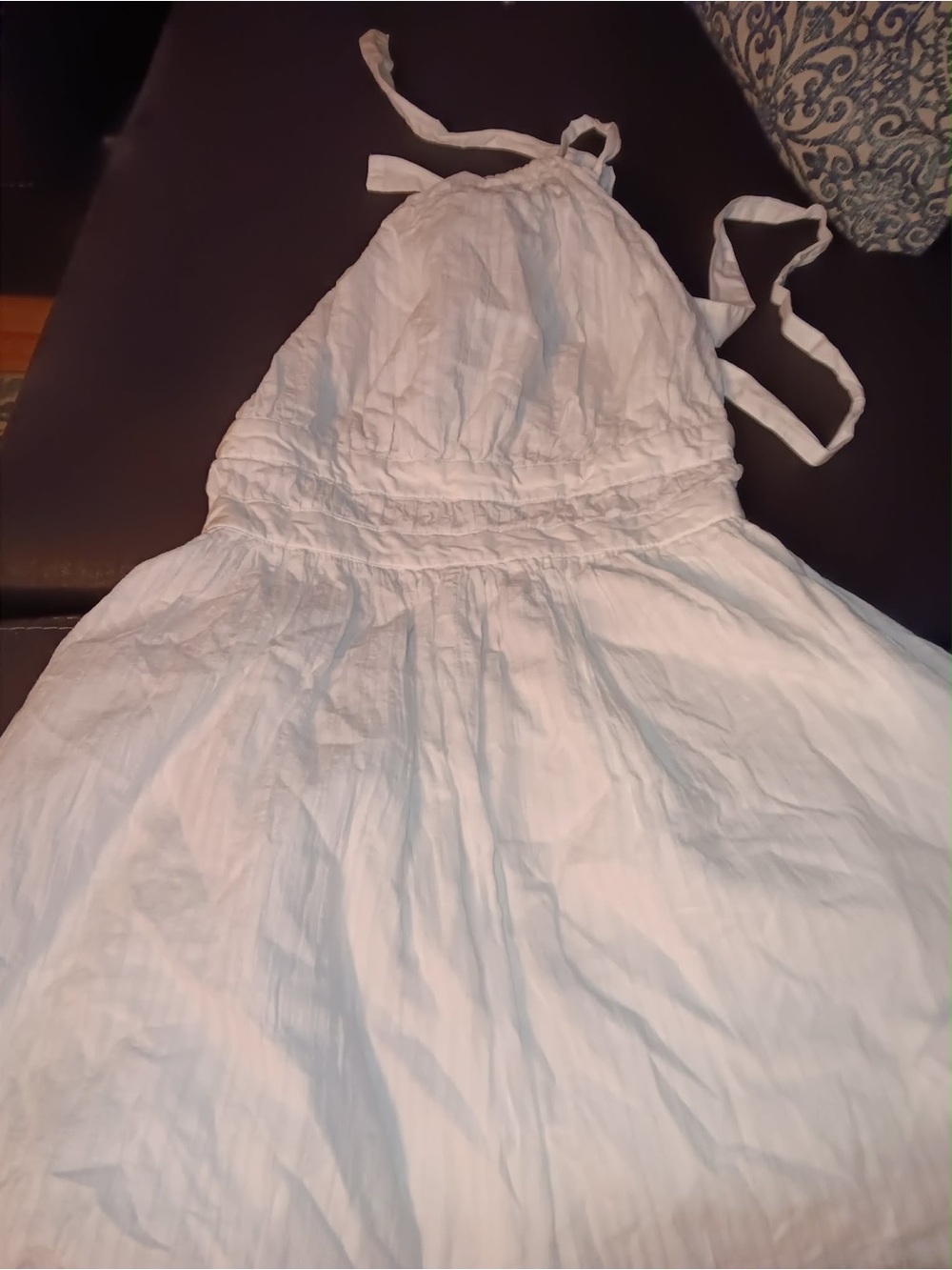 wild fable White Halter Tie Mini Dress